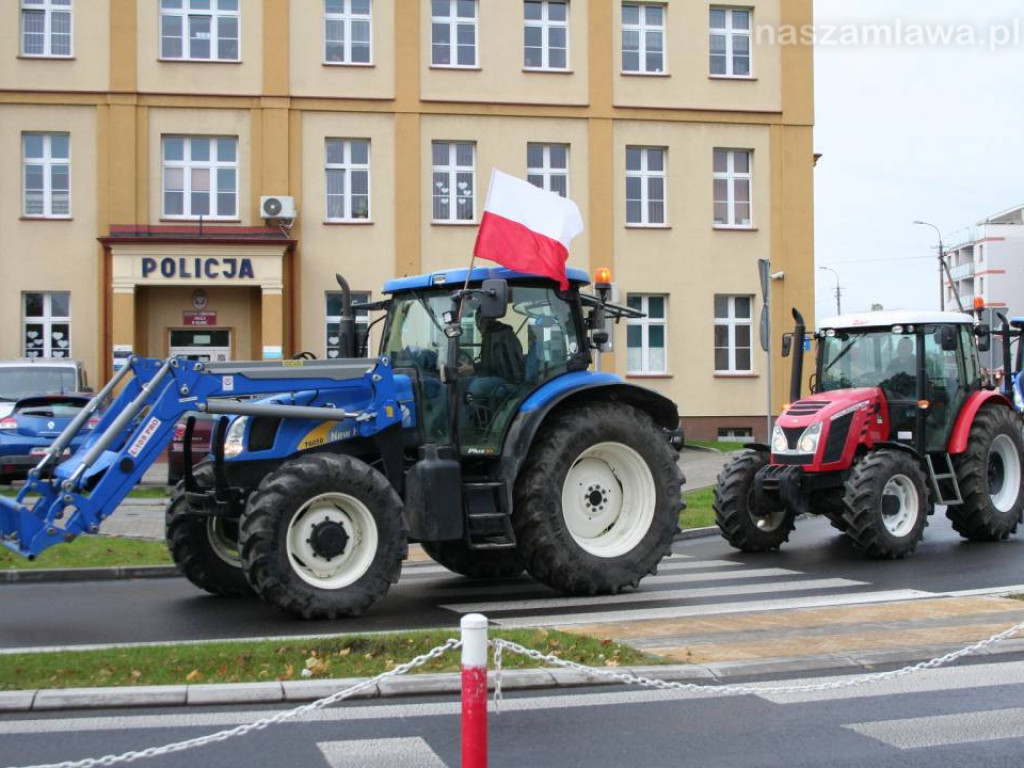 Rolnicy przepraszają i wyjaśniają, dlaczego wjechali do Mławy [FILMY]