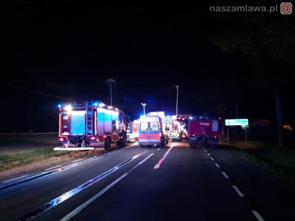 Tragiczny wypadek pod Płońskiem. 4 osoby zginęły na miejscu