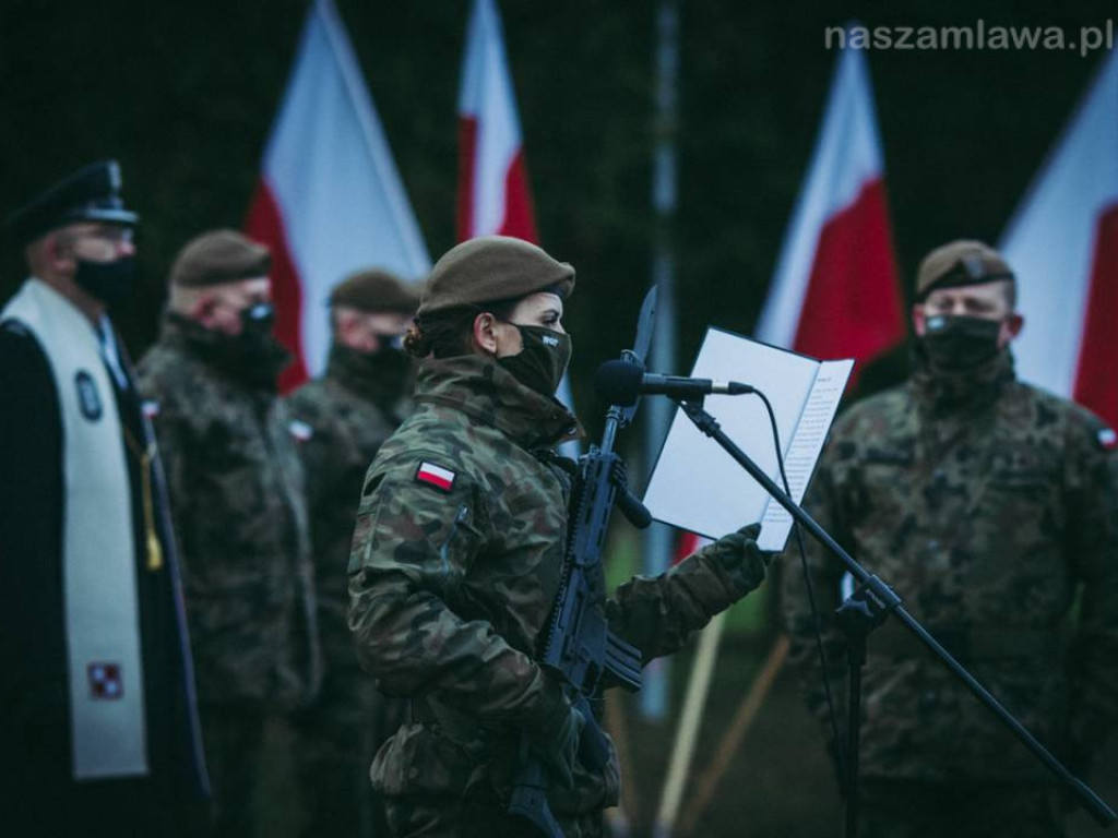 Mławianie w ostatnim zaprzysiężeniu terytorialsów