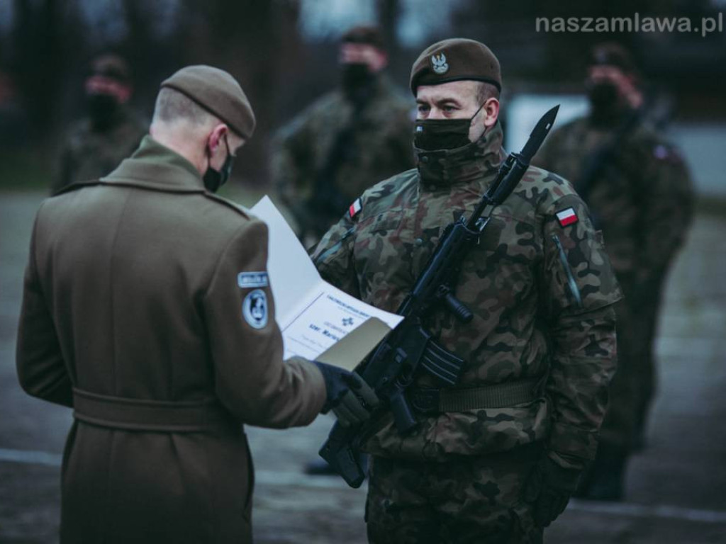 Mławianie w ostatnim zaprzysiężeniu terytorialsów