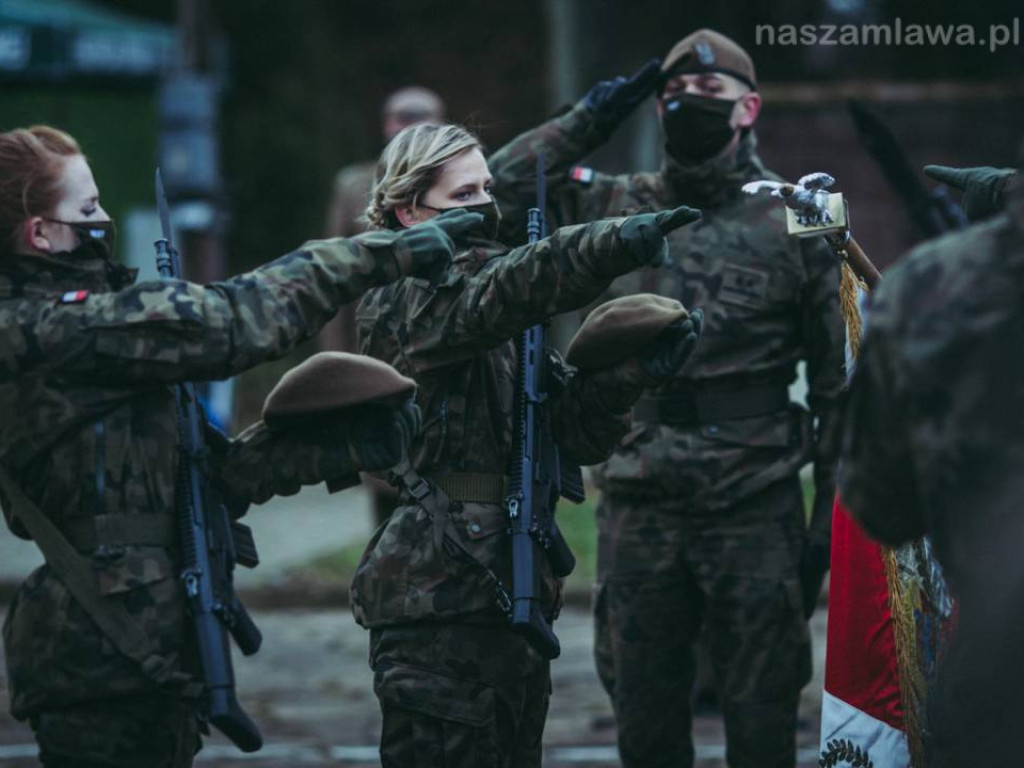 Mławianie w ostatnim zaprzysiężeniu terytorialsów