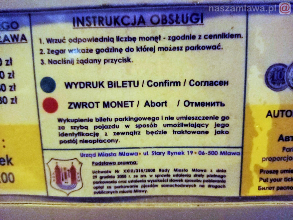 Parkowanie w Mławie. Najtańszy bilet za 2 złote?