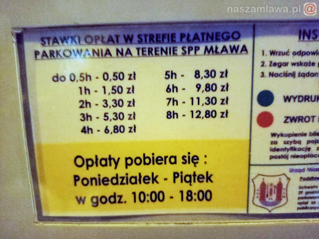 Parkowanie w Mławie. Najtańszy bilet za 2 złote?