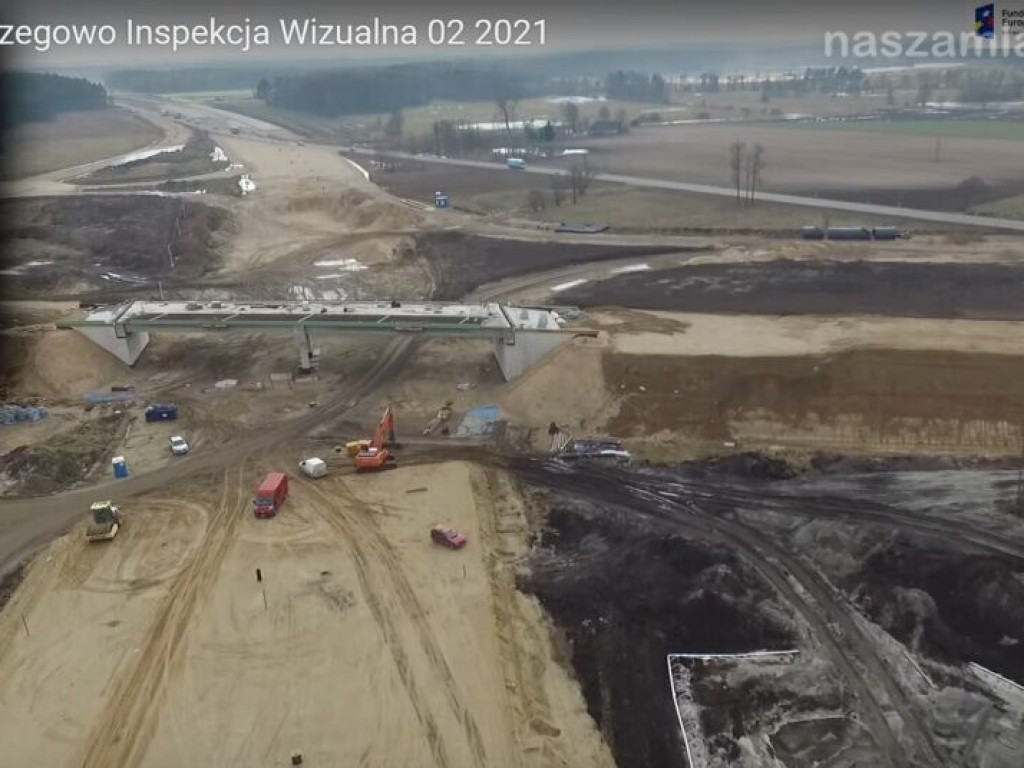 Budowa S7. Intensywne prace przy nowym wiadukcie (FILM)