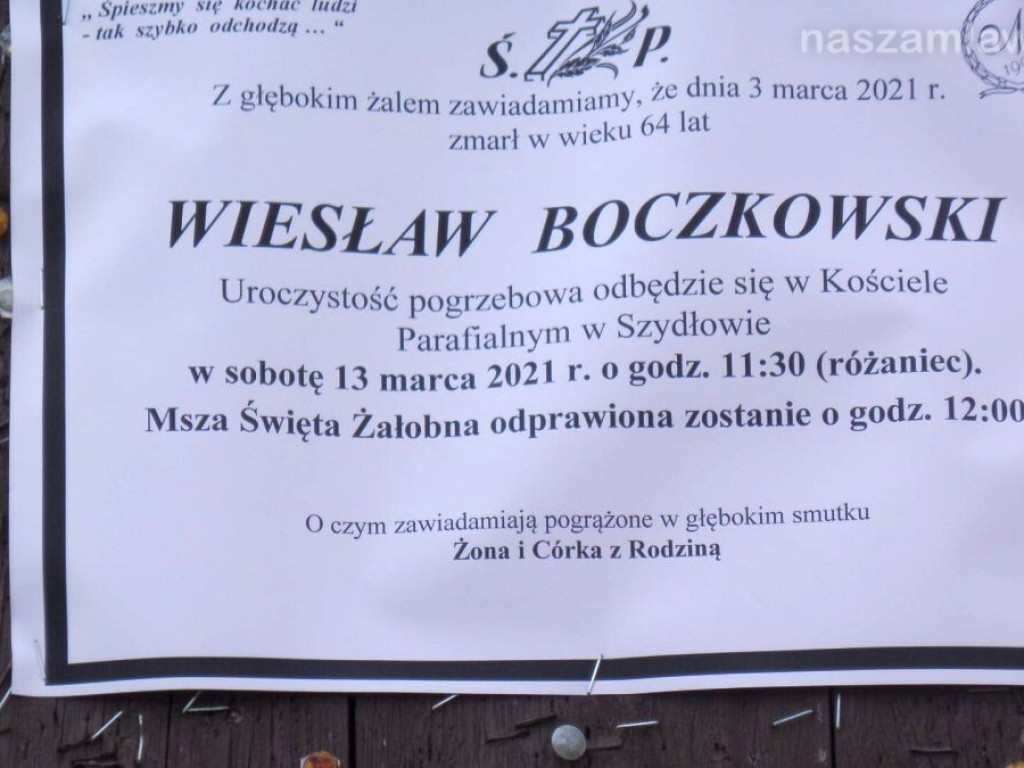 Pogrzeb wójta gminy Szydłowo [ZDJĘCIA]