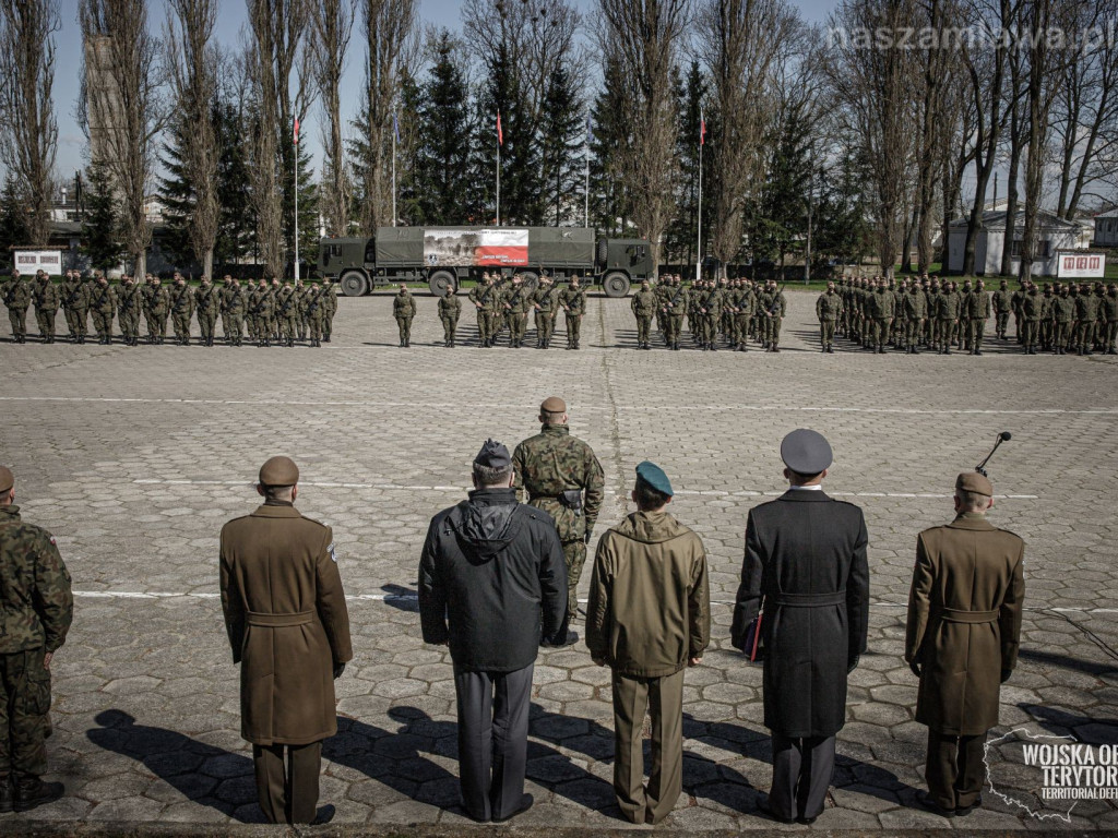 Przysięgał na sztandar Piotr Wróbel z powiatu mławskiego