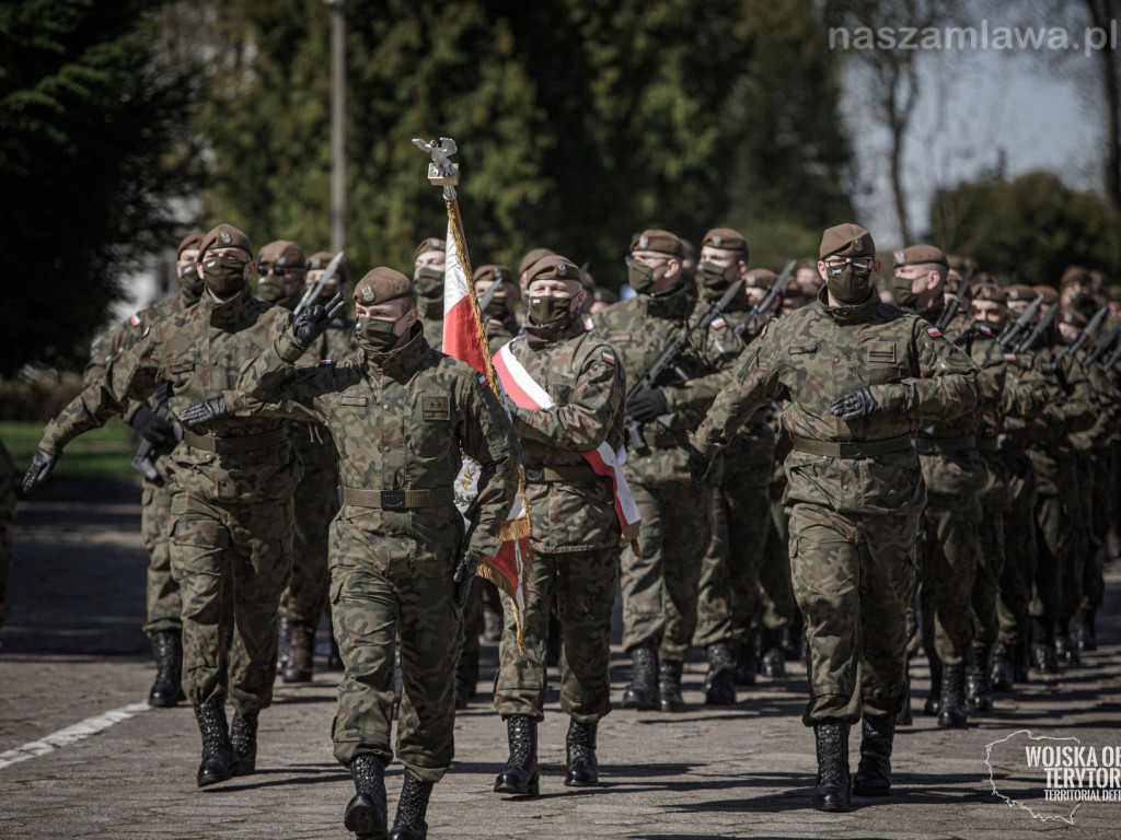 Przysięgał na sztandar Piotr Wróbel z powiatu mławskiego
