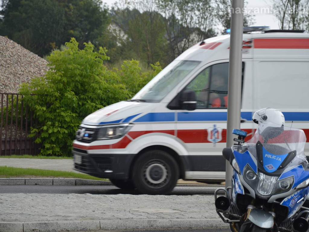 Zablokowany wjazd do Mławy. Wypadek na Płockiej [ZDJĘCIA]