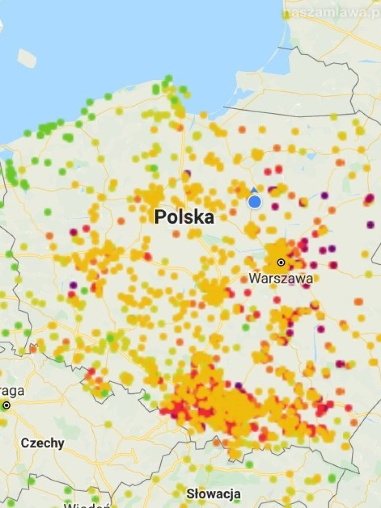 Alarmy smogowe w Mławie