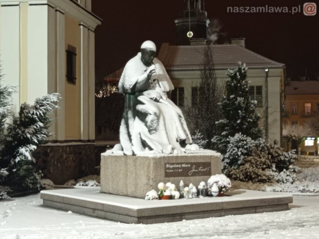 Świąteczne iluminacje w parku