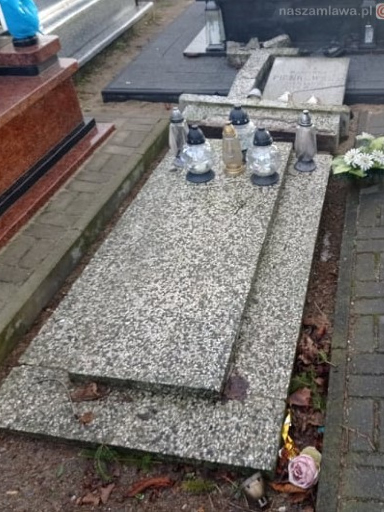Duże zniszczenia na cmentarzu (Zdjęcia)