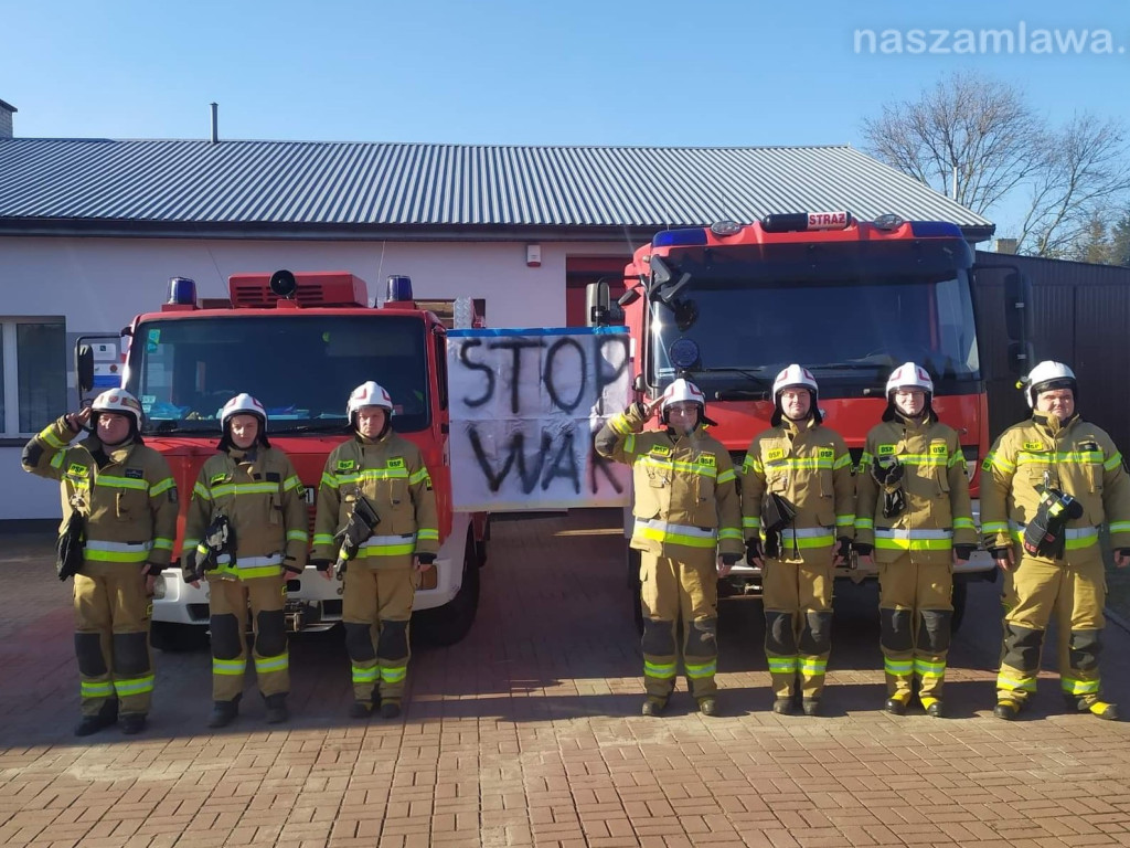 Minuta ciszy dla strażaków z Ukrainy