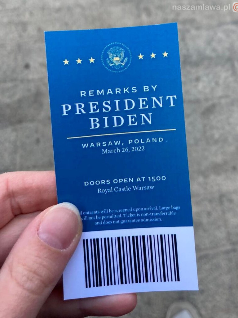 Mławianie na przemówieniu Bidena [ZDJĘCIA]