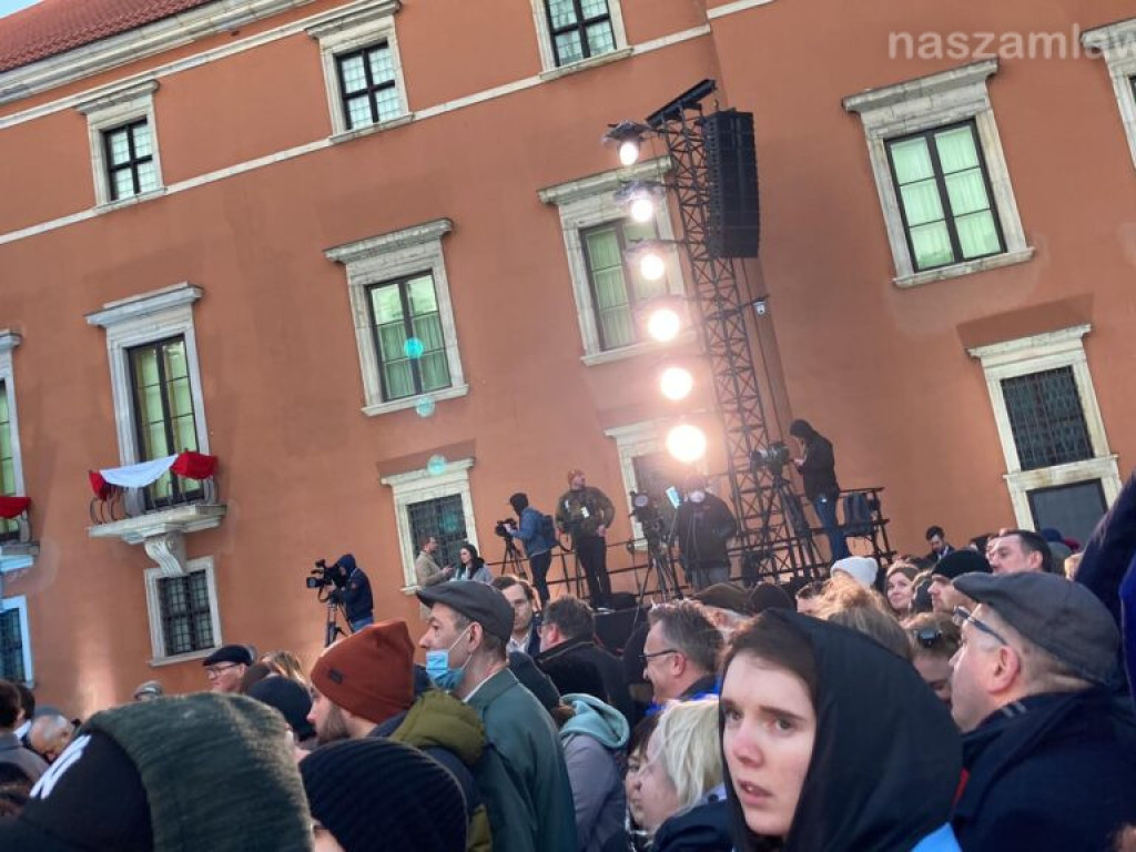 Mławianie na przemówieniu Bidena [ZDJĘCIA]