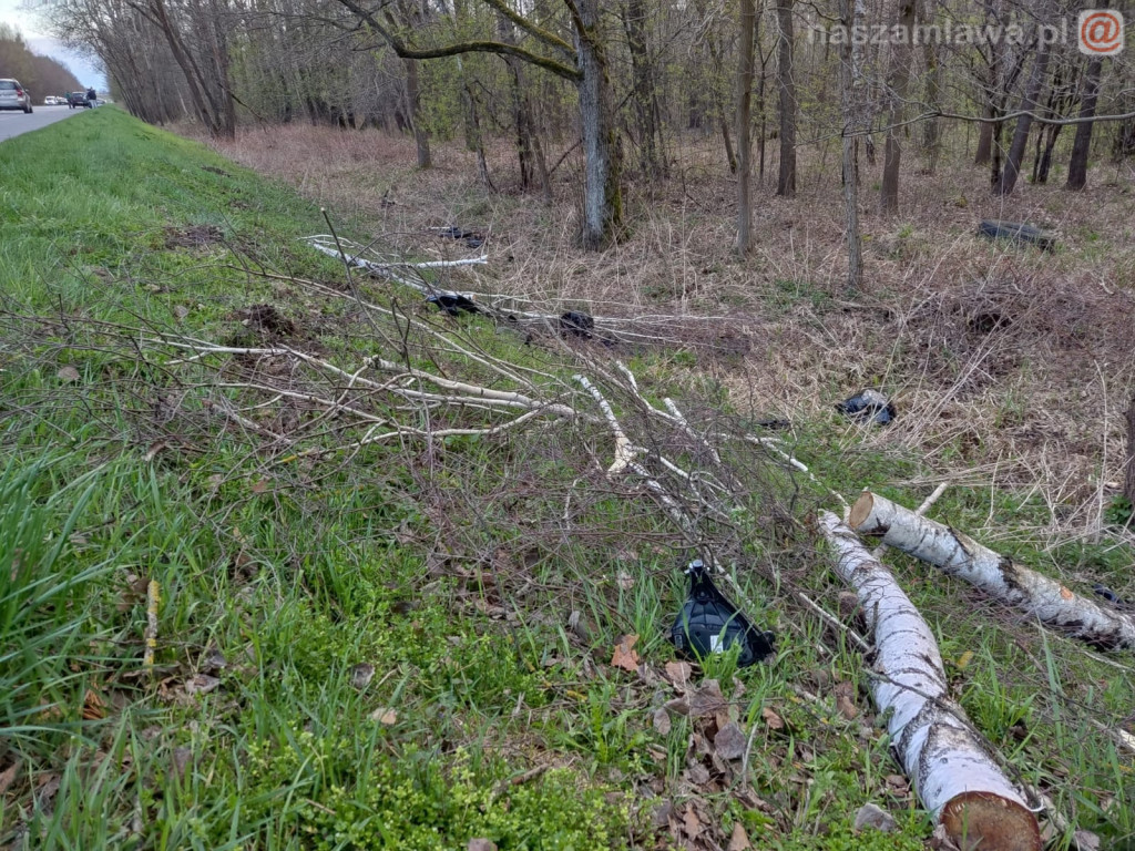 U sąsiadów. Motocykl rozpadł się na części