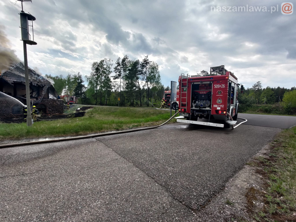 Pożar legendarnego zajazdu w Napierkach
