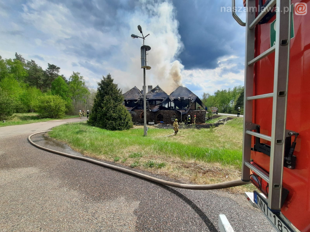 Pożar legendarnego zajazdu w Napierkach