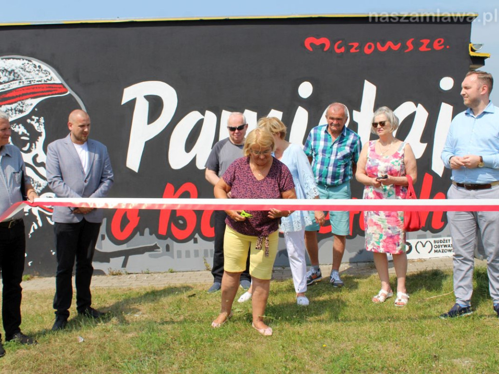 Pamiętaj o Bohaterach. Nowy mural w Mławie