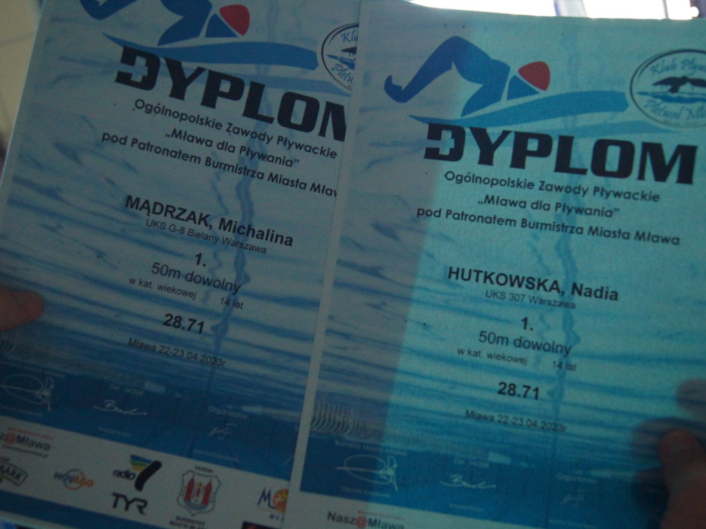 Pływackie emocje w Mławie. Płetwal i Marlin na medal