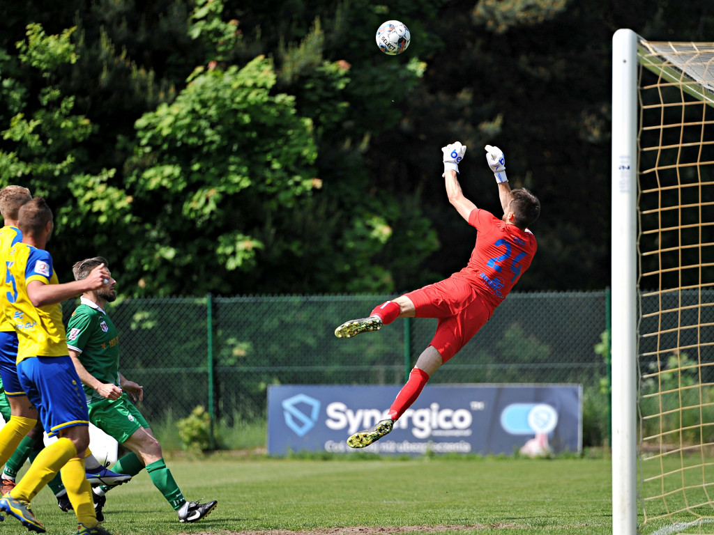 Dublet Mateusza w wygranym spotkaniu. Zaczął Tworek