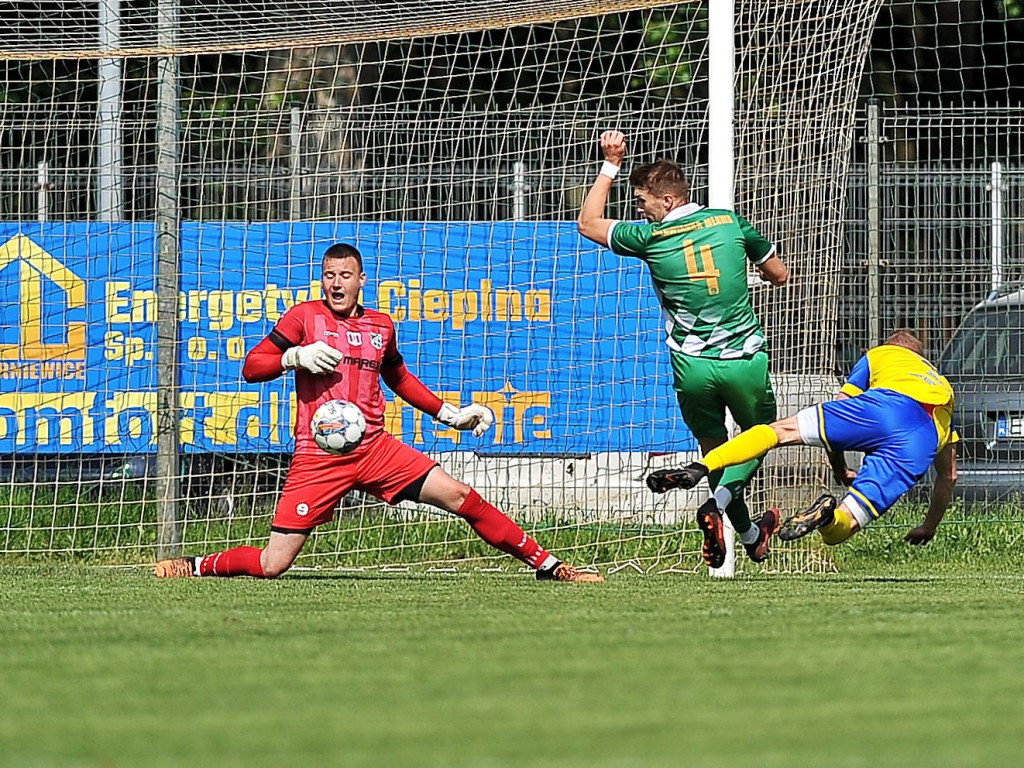 Dublet Mateusza w wygranym spotkaniu. Zaczął Tworek