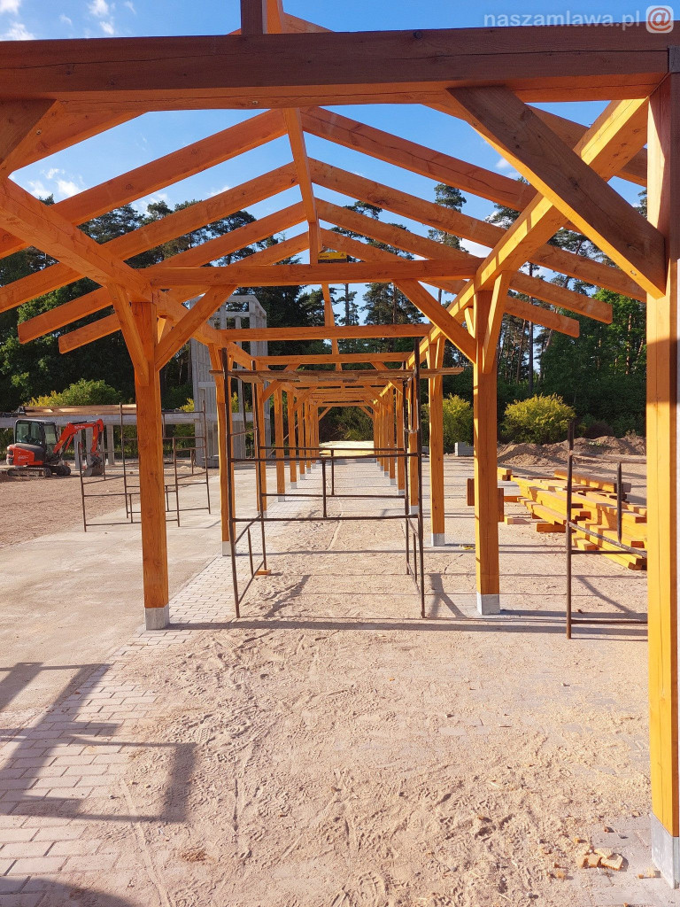 Prace przy Pokazowej Zagrodzie Żubrów [ZDJĘCIA]