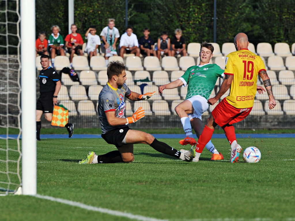Pierwsza wygrana Mławianki. Cudne okienko Hrebena