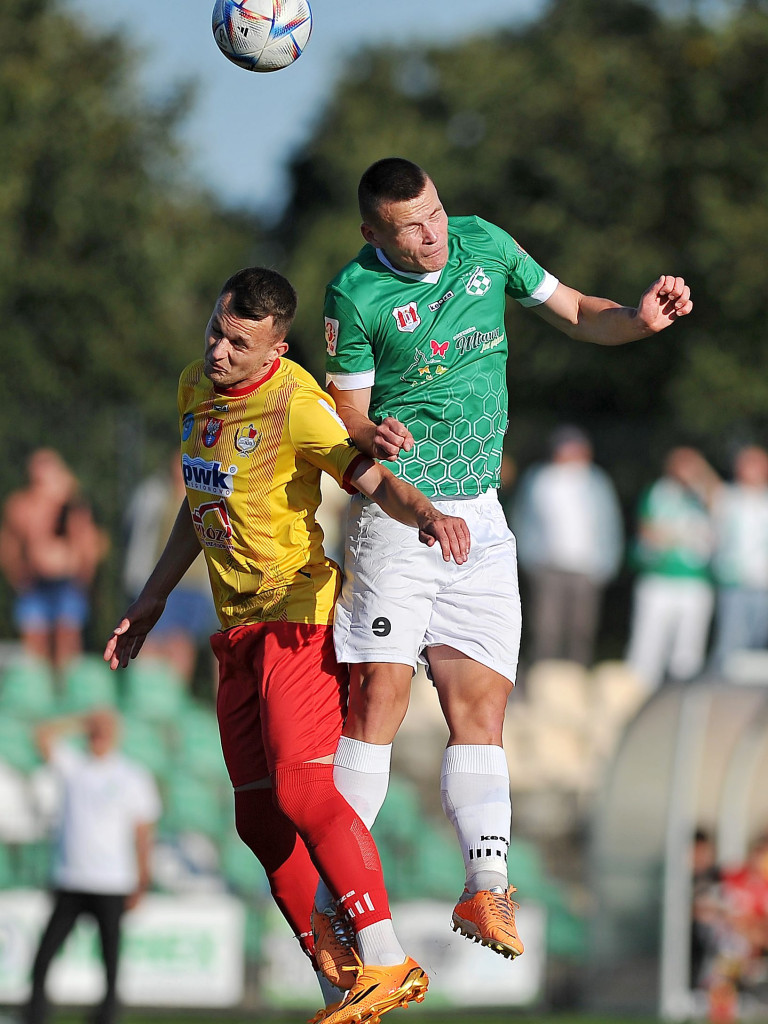 Pierwsza wygrana Mławianki. Cudne okienko Hrebena