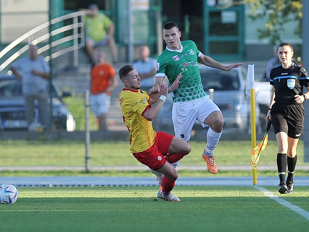 Pierwsza wygrana Mławianki. Cudne okienko Hrebena