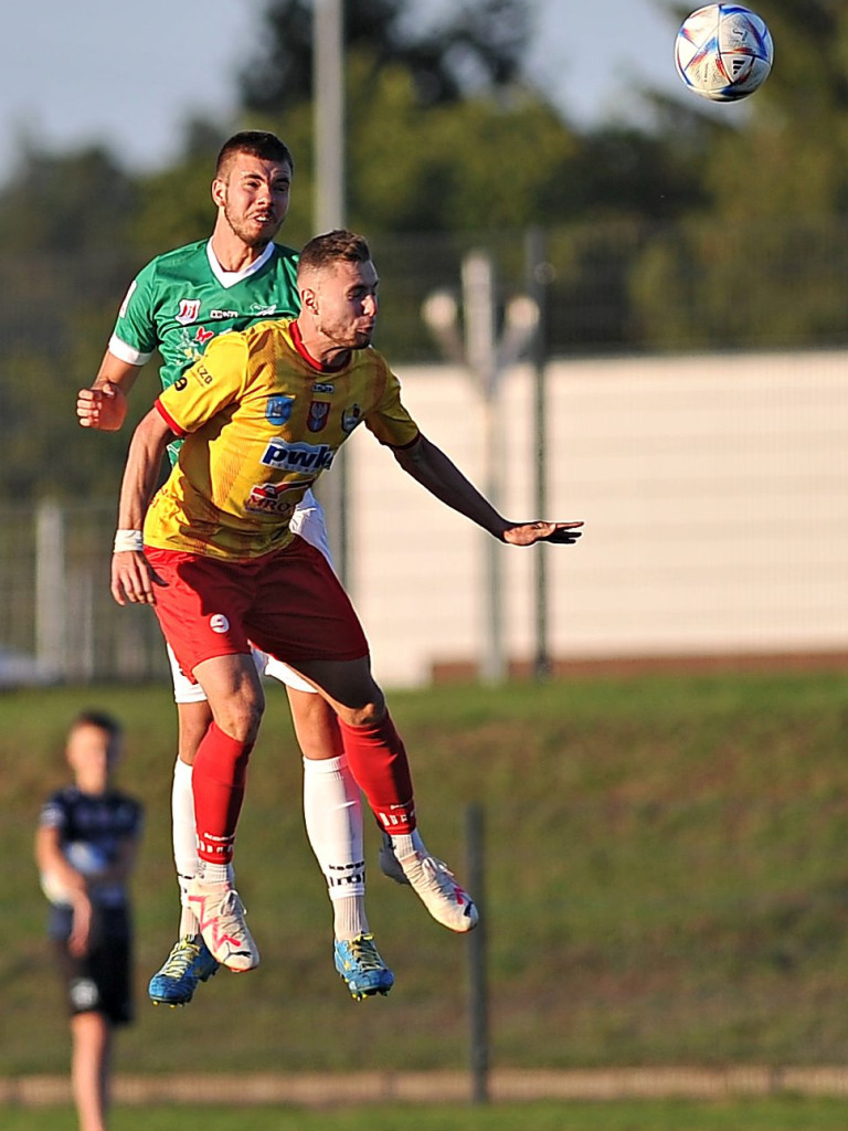 Pierwsza wygrana Mławianki. Cudne okienko Hrebena