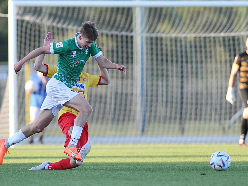 Pierwsza wygrana Mławianki. Cudne okienko Hrebena