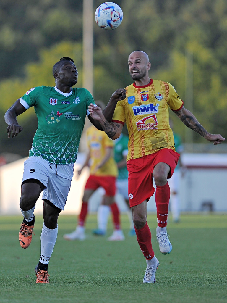 Pierwsza wygrana Mławianki. Cudne okienko Hrebena