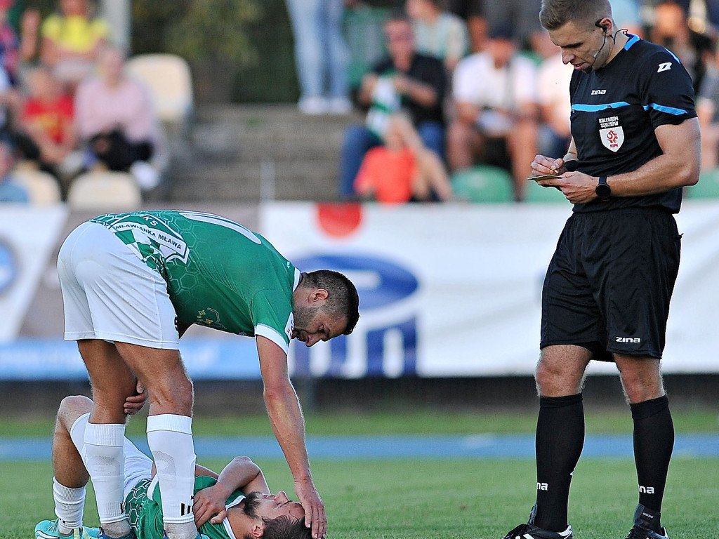 Pierwsza wygrana Mławianki. Cudne okienko Hrebena