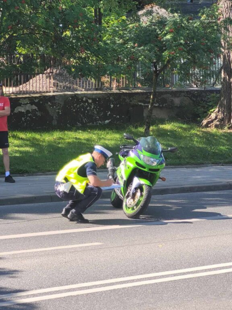 Motocyklista zginął na ul. Warszawskiej