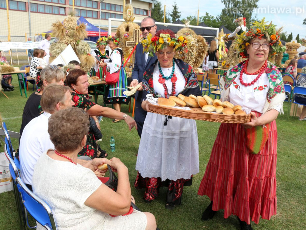 Barwny korowód z mławianami na Dożynkach Wojewódzkich [ZDJĘCIA]