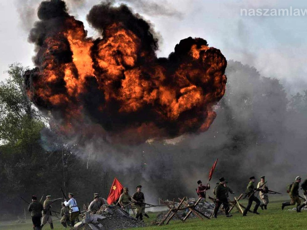 Rekonstruktorzy na największej inscenizacji wojny polsko-bolszewickiej