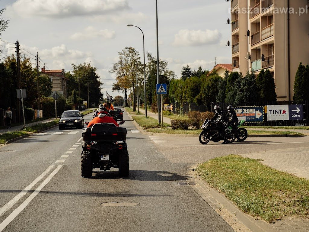 Z Mławy wyjechało prawie 80 motocykli [ZDJĘCIA]