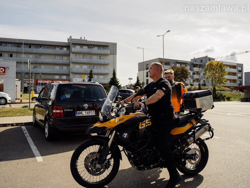 Z Mławy wyjechało prawie 80 motocykli [ZDJĘCIA]