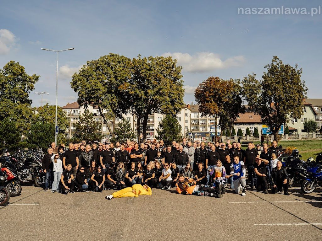 Z Mławy wyjechało prawie 80 motocykli [ZDJĘCIA]