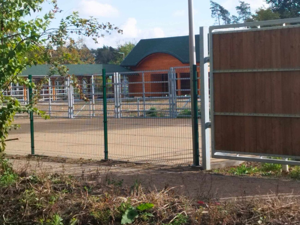 Prace przy 10-hektarowej zagrodzie dla żubrów [ZDJĘCIA]