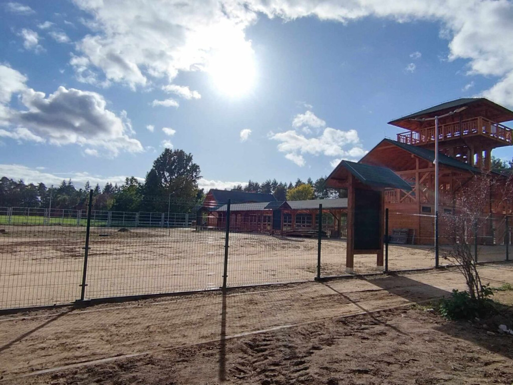 Prace przy 10-hektarowej zagrodzie dla żubrów [ZDJĘCIA]