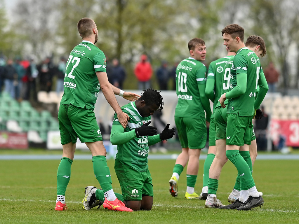 Ważny triumf Mławianki. Piękne przełamanie Odilona
