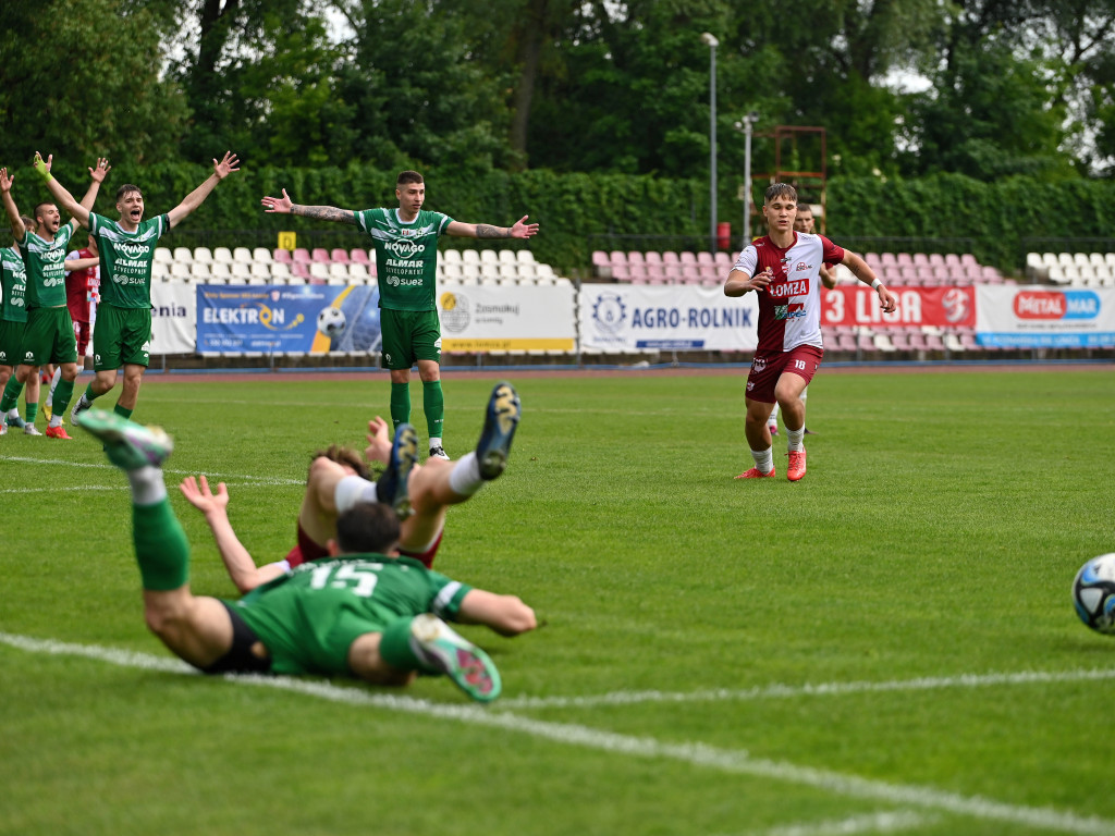 Gol był, po rożnym, którego nie było. Mławianka bez punktów