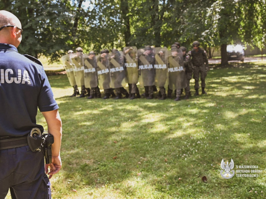 Policja szkoli Terytorialsów broniących granicy