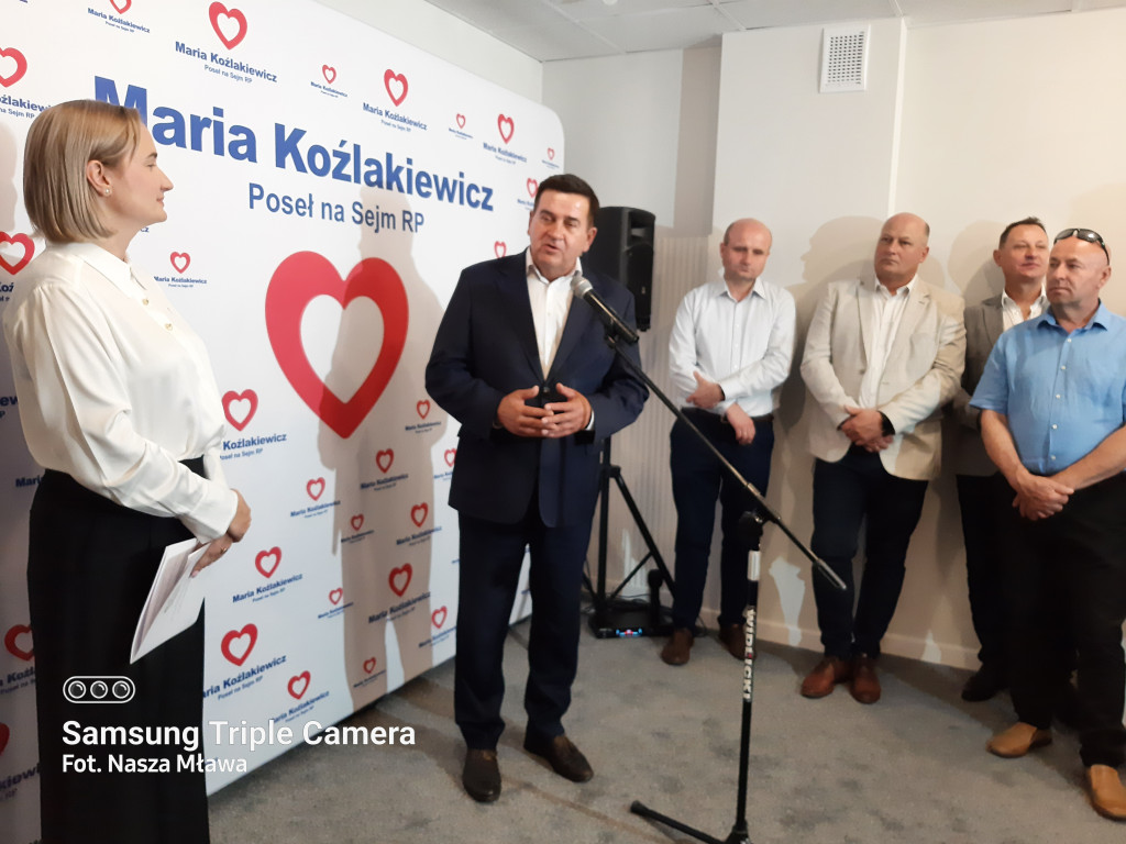 Poseł RP Maria Koźlakiewicz otworzyła biuro poselskie w Mławie