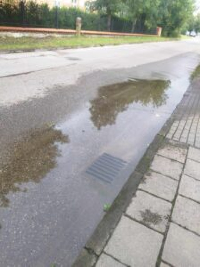Problemy z kanalizacją deszczową w Mławie