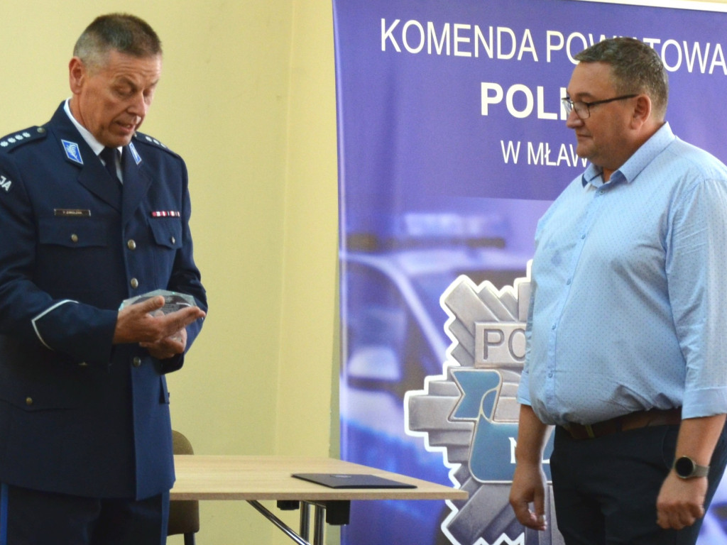 Pożegnanie ze służbą kom. Pawła Gołębczyka