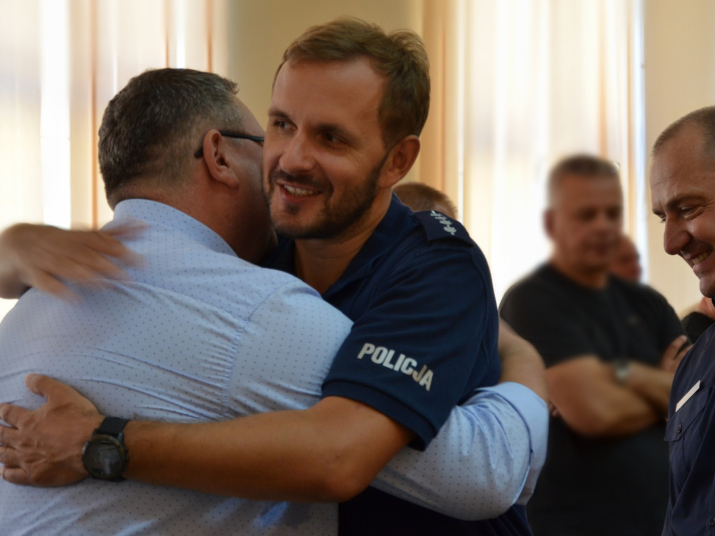 Pożegnanie ze służbą kom. Pawła Gołębczyka