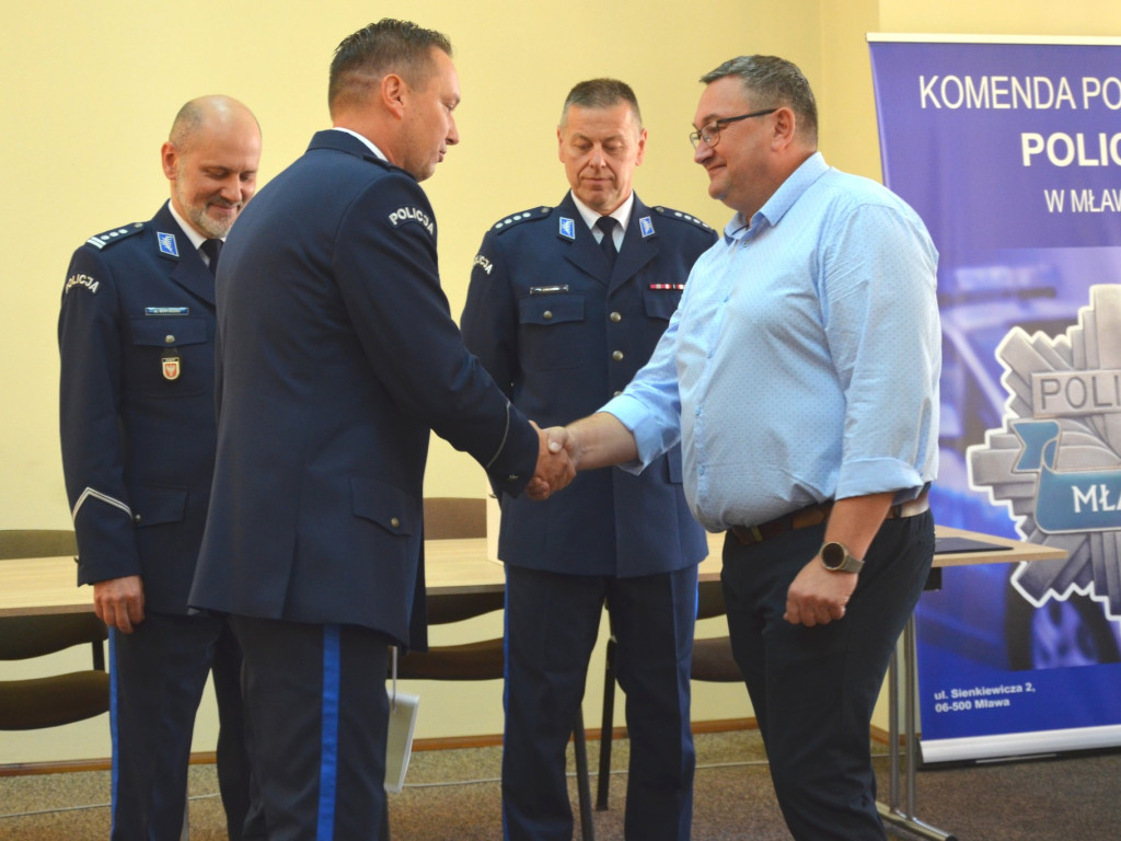 Pożegnanie ze służbą kom. Pawła Gołębczyka