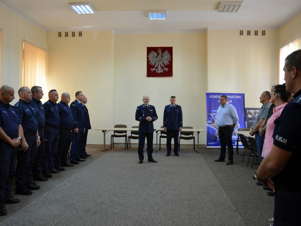 Pożegnanie ze służbą kom. Pawła Gołębczyka